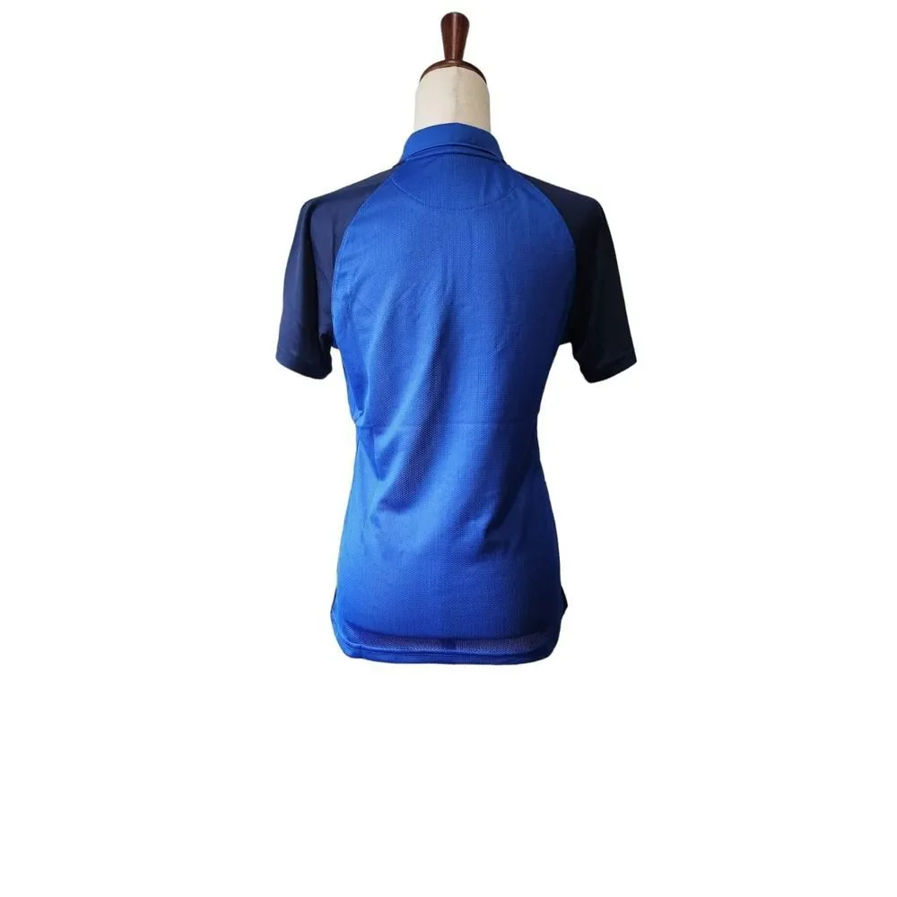 Nike DRI-FIT Polo Shirt Women's Soccer Jersey Top Blue Collared Size M CJ5727-48